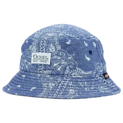DICKIES  's Blue Chambray Paisley Print Bucket Sun Hat  LARGE/XL  eb-98251725